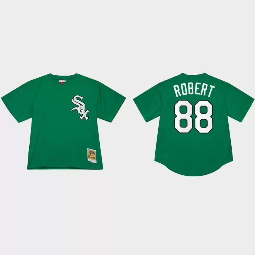 Luis Robert Chicago White Sox St. Patrick’s Day Authentic Jersey – Green
