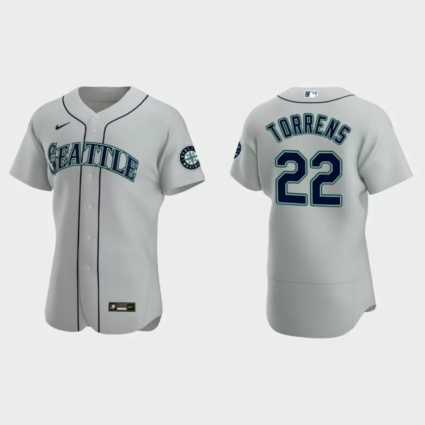 Luis Torrens Seattle Mariners Authentic Jersey – Gray