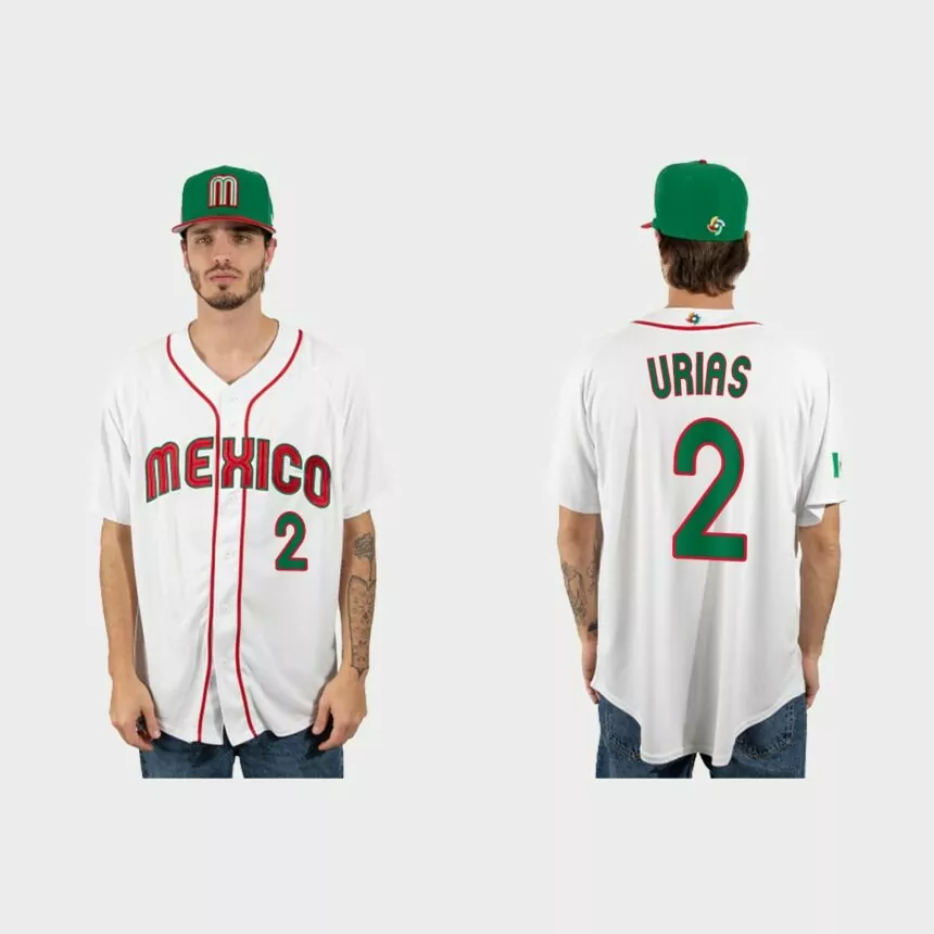 Luis Urias Mexico Baseball 2023 World Baseball Classic Jersey – White