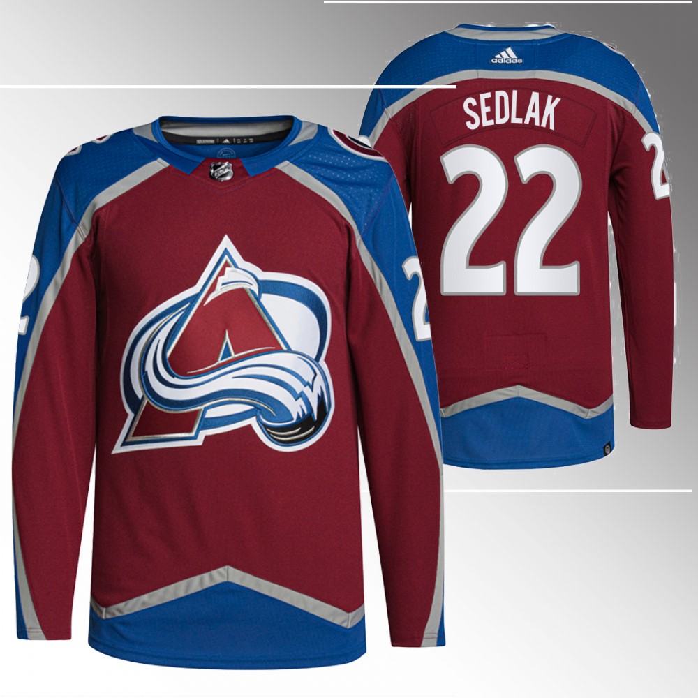 Lukas Sedlak Colorado Avalanche Burgundy Primegreen Home Jersey