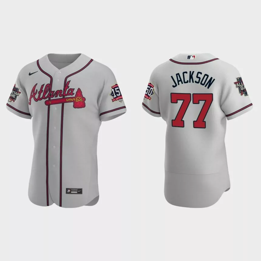 Luke Jackson #77 Atlanta Braves Authentic Road 2021 MLB All-Star Jersey – Gray