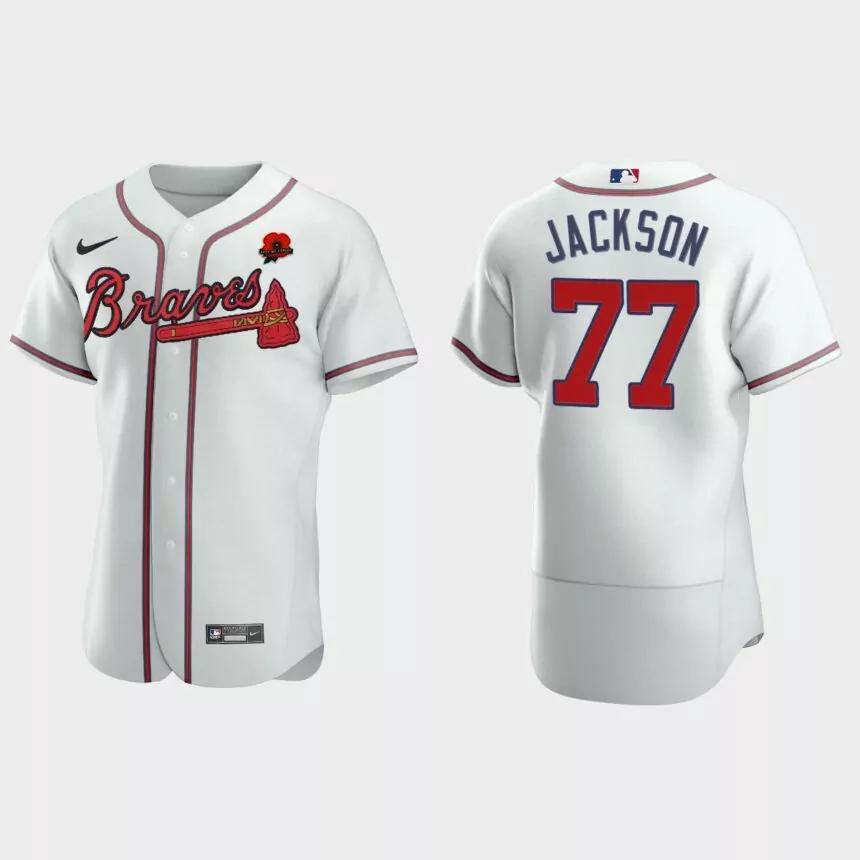 Luke Jackson Atlanta Braves 2021 Memorial Day Authentic Jersey – White