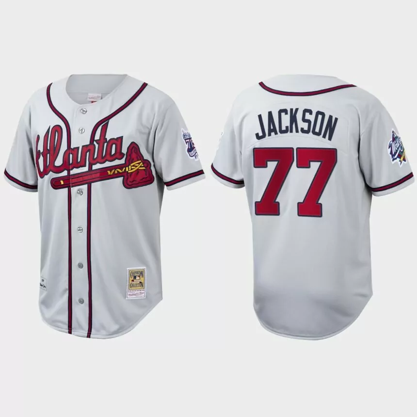Luke Jackson Atlanta Braves Cooperstown Collection Authentic Jersey – White