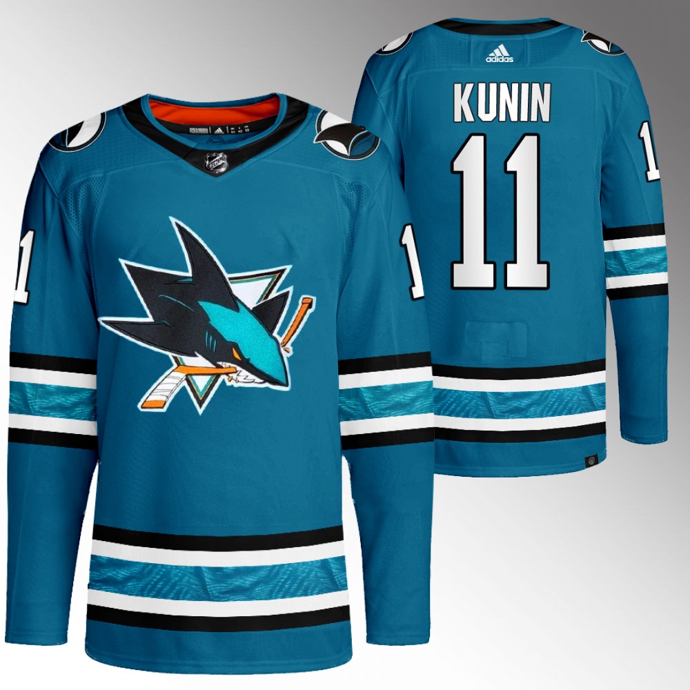 Luke Kunin San Jose Sharks Teal Home Primegreen Authentic Jersey
