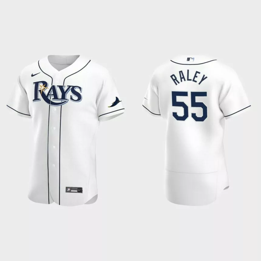 Luke Raley Tampa Bay Rays Authentic Home Jersey – White