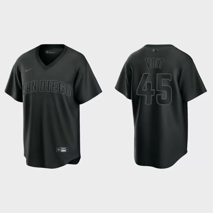 Luke Voit San Diego Padres Pitch Black Fashion Replica Jersey – Black