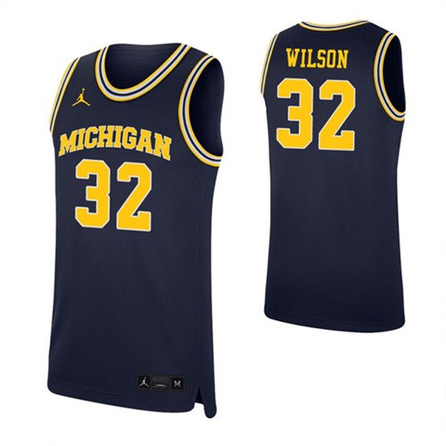 Luke Wilson Jersey Navy Michigan Wolverines Replica