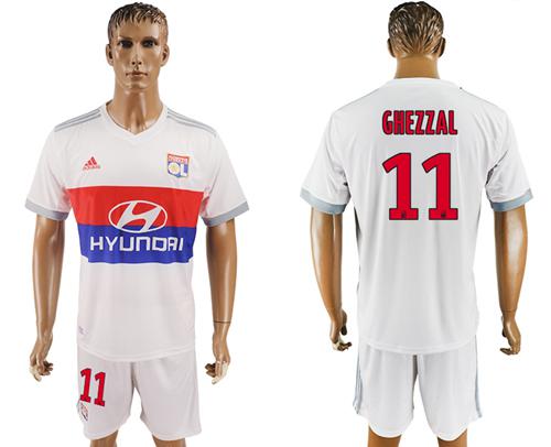 Lyon #11 Ghezzal Home Soccer Club Jersey