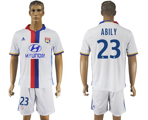 Lyon #23 Abily Home Soccer Club Jersey
