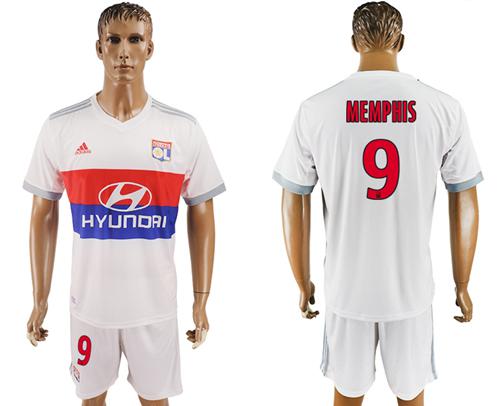 Lyon #9 Memphis Home Soccer Club Jersey