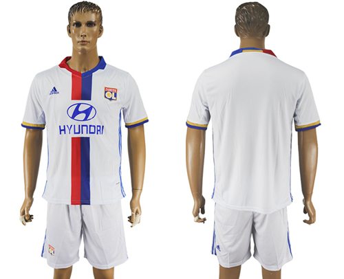 Lyon Blank Home Soccer Club Jersey