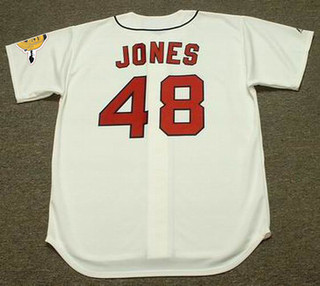 MACK JONES Atlanta Braves 1967 Majestic Cooperstown Throwback Baseball Jersey