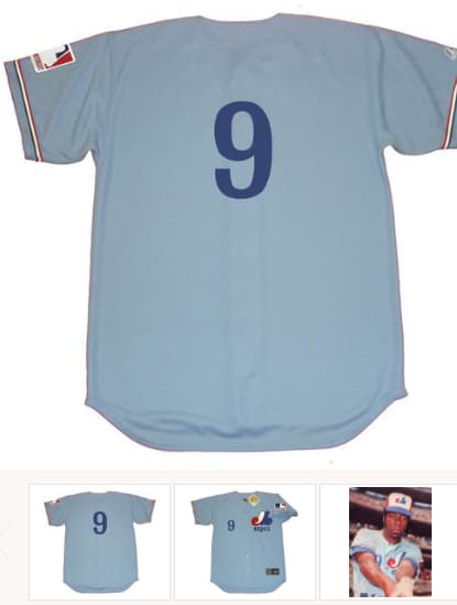 MACK JONES Montreal Expos 1969 Majestic Cooperstown Away Baseball Jersey