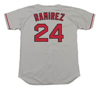 MANNY RAMIREZ Boston Red Sox 2004 Majestic Throwback Away Baseball Jersey