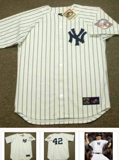MARIANO RIVERA New York Yankees 2003 Home Majestic Throwback Baseball Jersey