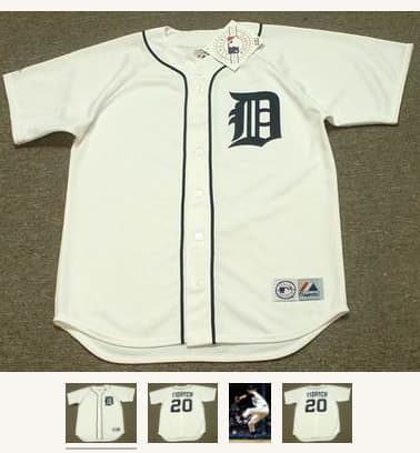 MARK FIDRYCH Detroit Tigers 1976 Majestic Throwback Home Baseball Jersey