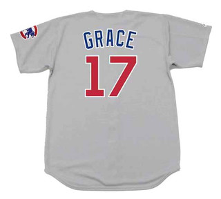 MARK GRACE Chicago Cubs 1999 Majestic Throwback Away Baseball Jersey