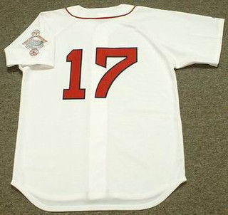 MARTY BARRETT Boston Red Sox 1987 Majestic Throwback Home Baseball Jersey