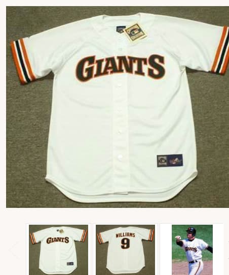 MATT WILLIAMS San Francisco Giants 1989 Majestic Cooperstown Throwback Jersey