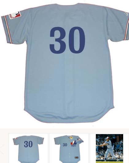 MAURY WILLS Montreal Expos 1969 Majestic Cooperstown Away Baseball Jersey