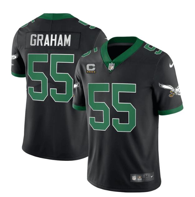 MEN'S?PHILADELPHIA?EAGLES?NIKE?STITCHED?BLACK?KELLY?BRANDOM?GRAHAM?JERSEY