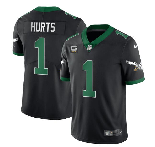 MEN'S?PHILADELPHIA?EAGLES?NIKE?STITCHED?BLACK?KELLY?JELEN?HURTS?JERSEY