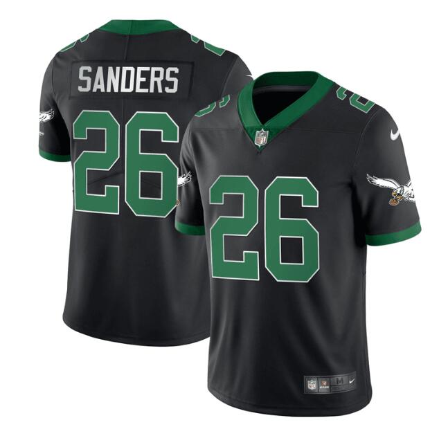 MEN'S?PHILADELPHIA?EAGLES?NIKE?STITCHED?BLACK?KELLY?MILES?SANDERS?JERSEY