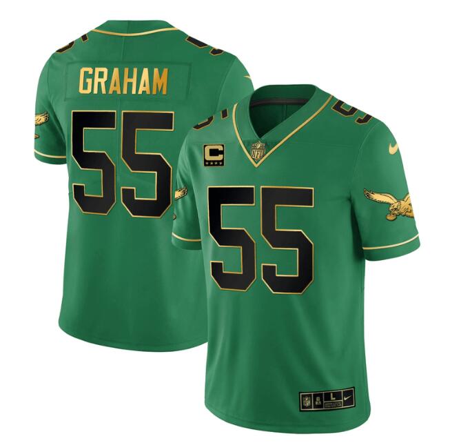 MEN'S?PHILADELPHIA?EAGLES?NIKE?STITCHED?KELLY?BLACK?BRANDOM?GRAHAM?JERSEY