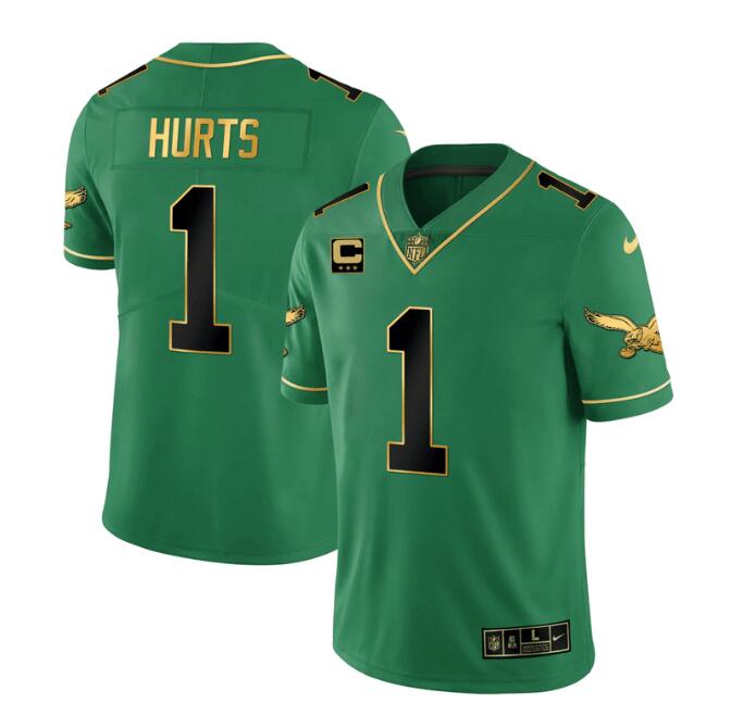 MEN'S?PHILADELPHIA?EAGLES?NIKE?STITCHED?KELLY?BLACK?JELEN?HURTS?JERSEY