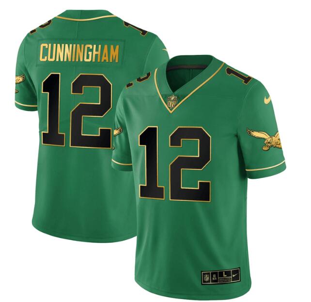 MEN'S?PHILADELPHIA?EAGLES?NIKE?STITCHED?KELLY?BLACK?RANDALL?CUNNINGHAM?JERSEY