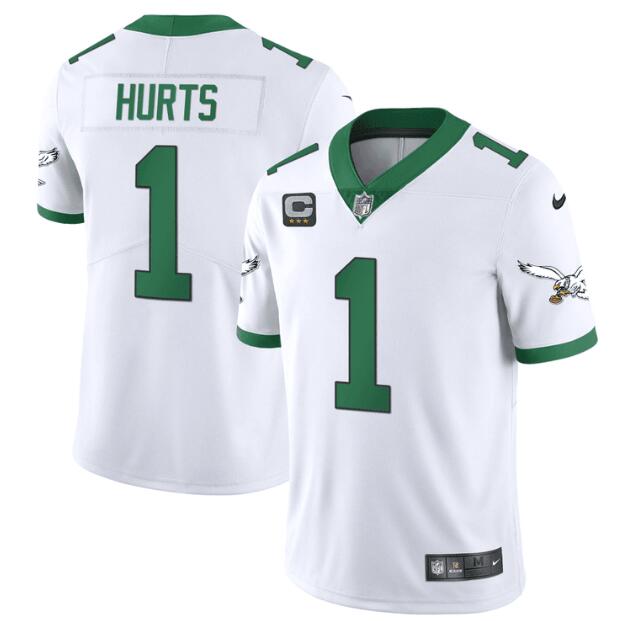 MEN'S?PHILADELPHIA?EAGLES?NIKE?STITCHED?KELLY?WHITE?JELEN?HURTS?JERSEY