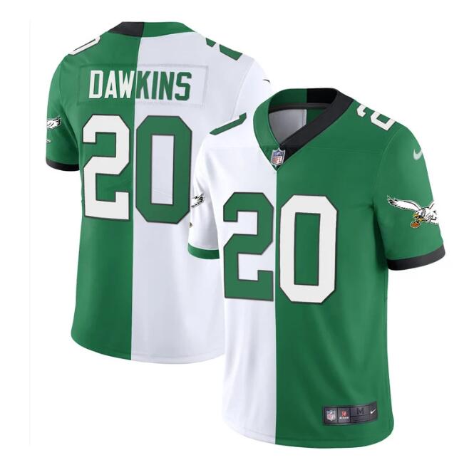 MEN'S?PHILADELPHIA?EAGLES?NIKE?STITCHED?SPLIT?KELLY?BRIAN?DAWKINS?JERSEY