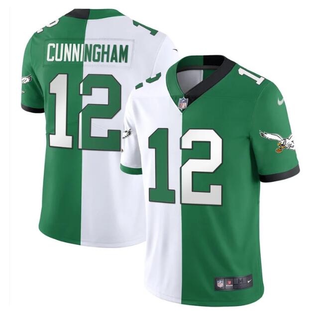 MEN'S?PHILADELPHIA?EAGLES?NIKE?STITCHED?SPLIT?KELLY?RANDALL?CUNNINGHAM?JERSEY