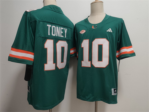MIA  Miami Hurricanes Football Vapor Limited Jersey -   Malachi Toney - 10
