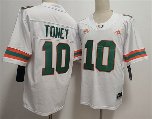 MIA Miami Hurricanes Football Vapor Limited Jersey -   Malachi Toney - 10
