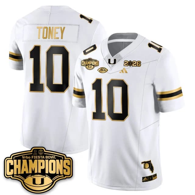 MIA Miami Hurricanes Football Vapor Limited Jersey - Fiesta  Bowl Champions - All Stitched Malachi Toney  -  10