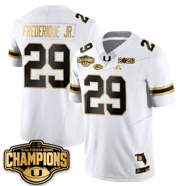 MIA Miami Hurricanes Football Vapor Limited Jersey - Fiesta  Bowl Champions - All Stitched OJ Frederique Jr   . - 29