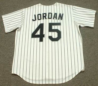 MICHAEL JORDAN Chicago White Sox 1994 Home Majestic Baseball Throwback Jersey