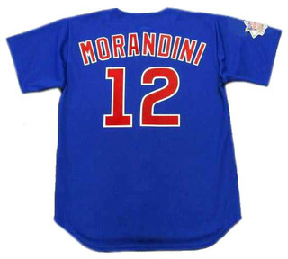 MICKEY MORANDINI Chicago Cubs 1998 Majestic Throwback Alternate Baseball Jersey