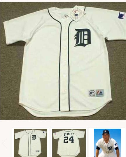 MICKEY STANLEY Detroit Tigers 1969 Home Majestic Throwback Baseball Jersey