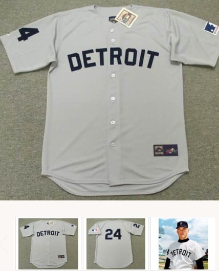 MICKEY STANLEY Detroit Tigers 1969 Majestic Cooperstown Away Baseball Jersey