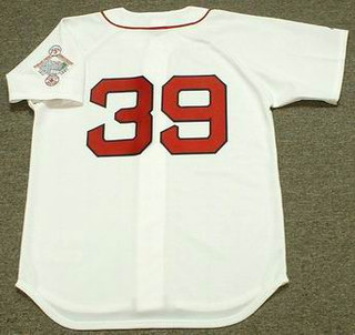 MIKE GREENWELL Boston Red Sox 1987 Majestic Throwback Home Baseball Jersey