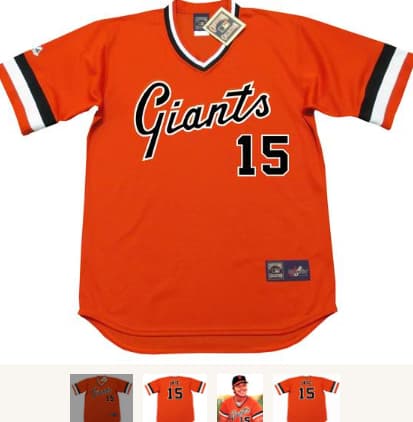 MIKE IVIE San Francisco Giants 1978 Majestic Cooperstown Alternate Baseball Jersey