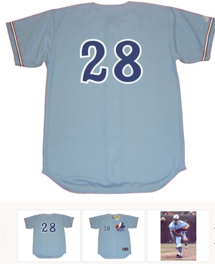 MIKE MARSHALL Montreal Expos 1973 Majestic Cooperstown Away Baseball Jersey