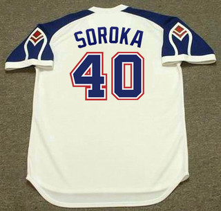 MIKE SOROKA Atlanta Braves 1970's Home Majestic Throwback Baseball Jersey