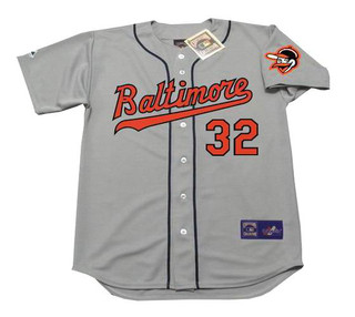 MILT PAPPAS Baltimore Orioles 1963 Majestic Cooperstown Away Baseball Jersey