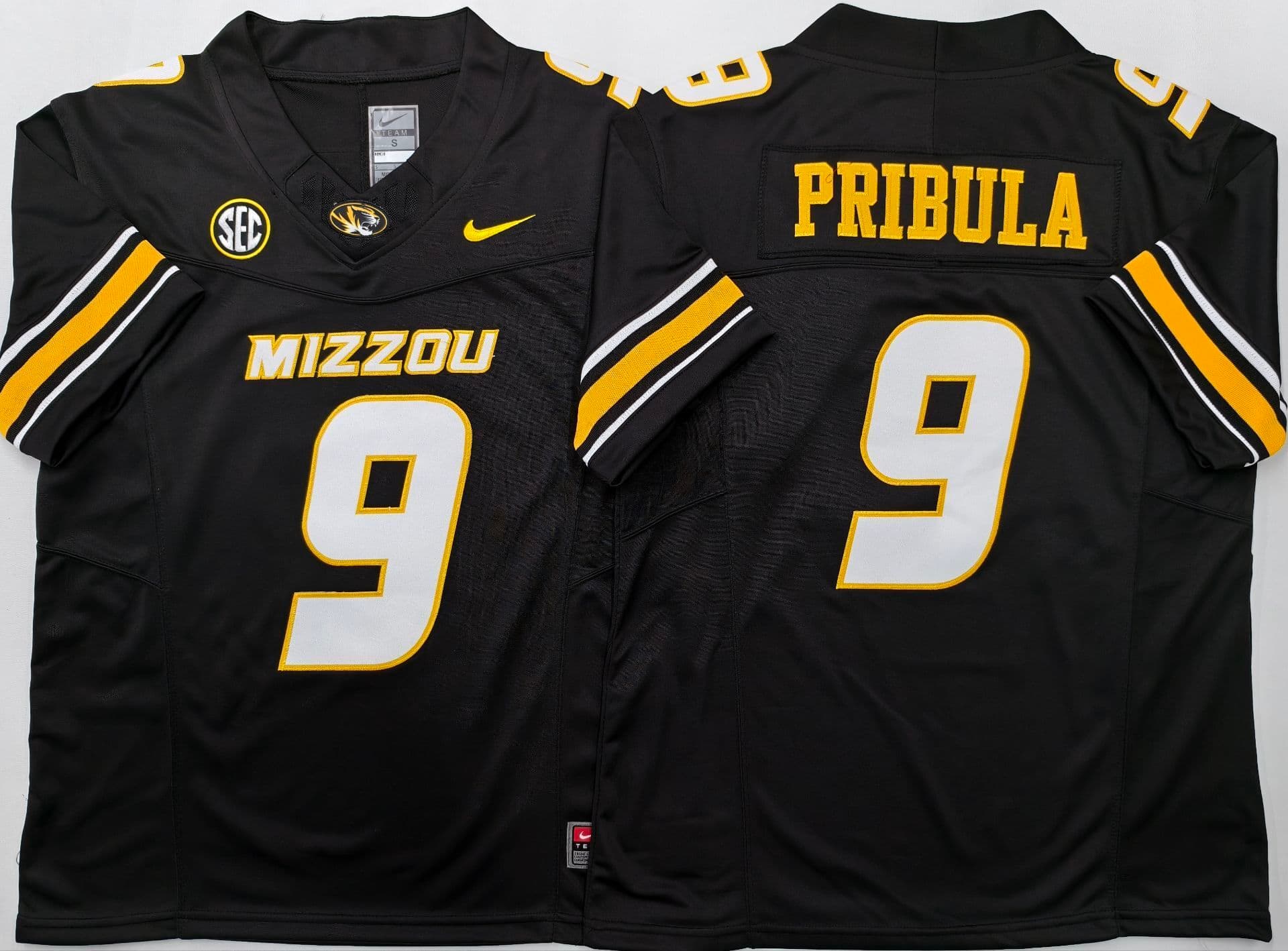 MISSOURI TIGERS Black #9 PRIBULA