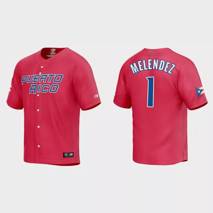 MJ Melendez Puerto Rico Baseball 2023 World Baseball Classic Jersey – Red