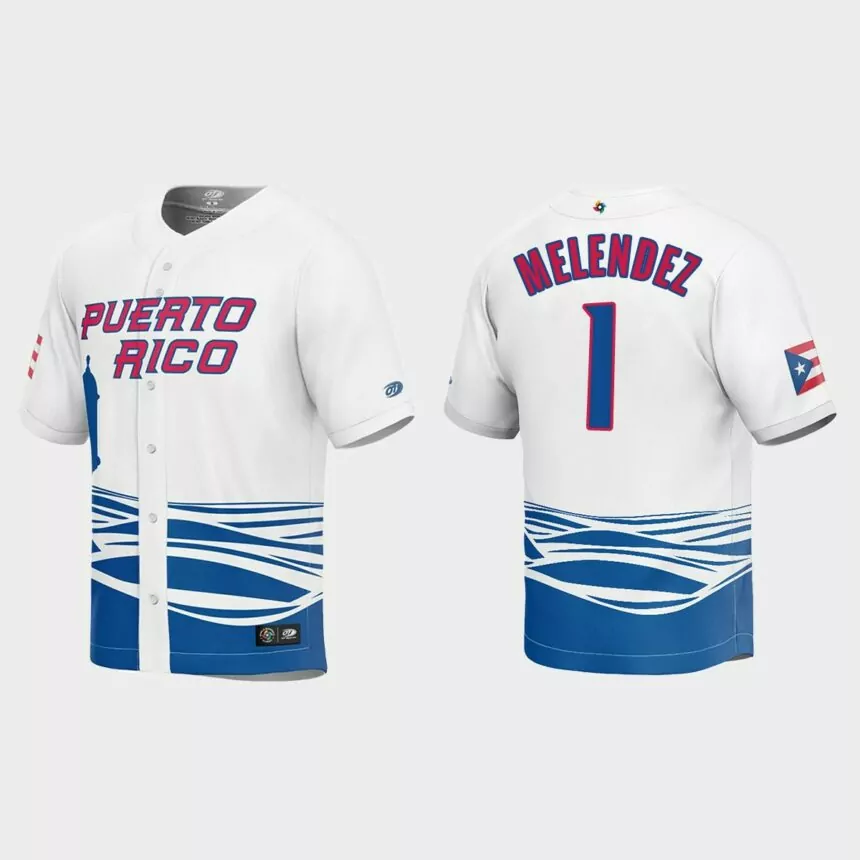 MJ Melendez Puerto Rico Baseball 2023 World Baseball Classic Jersey – White