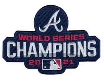 MLB Atlanta Braves 2021 World Series Champions Patch